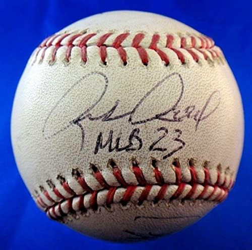 Kullanılan Nadir Oyun MLB Çin Serisi 2008 Hakem Ekibi tarafından İmzalandı Rick Reed Koleksiyonu - İmzalı Beyzbol