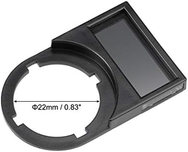 uxcell 10 adet 22mm Çap Siyah Plastik basmalı düğme anahtarı duyuru panosu Toz Geçirmez