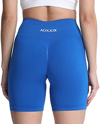 Aoxjox Ezme egzersiz şortu Kadınlar için Dikişsiz Varlık Popo Kaldırma Kısa Spor Koşu Aktif Egzersiz fitness yoga