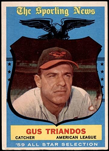 1959 Topps 568 All-Star Gus Triandos Baltimore Orioles (Beyzbol Kartı) ESKİ / MT Orioles