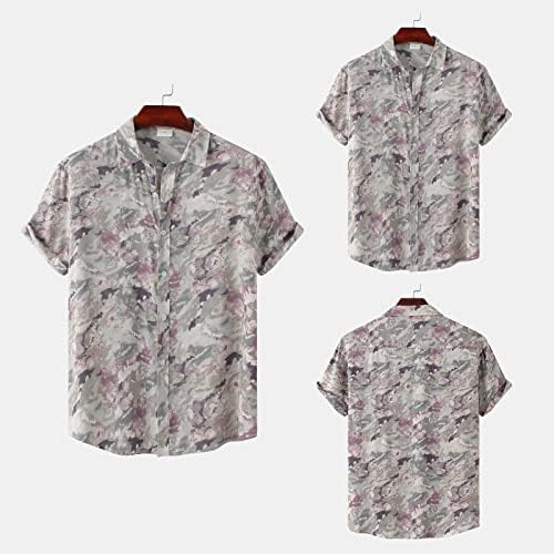 Xiloccer erkek Kısa Kollu Elbise Gömlek Kısa Kollu Düğme En İyi Erkek Hawaii Gömlek Erkekler için Kısa Kollu Gömlek