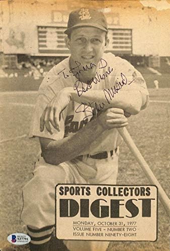 Stan Musial İmzalı St. Louis Spor Koleksiyoncuları Özet Kapağı BAS