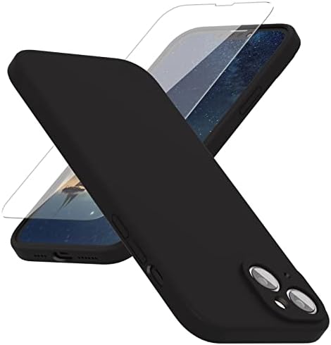 ABİTKU Silikon Telefon Kılıfı için iPhone 14 Plus-İçerir 1 Ekran Koruyucular, Yumuşak Çizilmez Mikrofiber Astar -