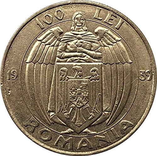 Mücadelesi Coin 1939 Romanya 100 Lei Kopya altın madalyonlar 35mm Kopya Süsler Koleksiyonu Hediyeler Sikke Koleksiyonu