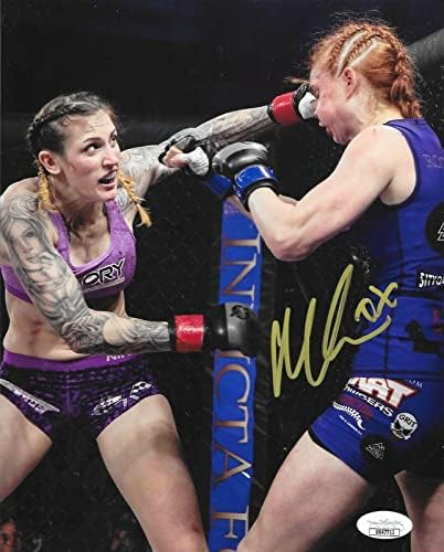 Megan Anderson imzalı UFC 8x10 fotoğraf imzalı 5 JSA Sertifikalı - İmzalı UFC Fotoğrafları