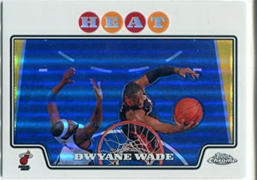 Dwyane Wade 2008 Topps Krom Refrakter Kartı-İmzasız Basketbol Kartları