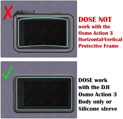 DJI OSMO eylem 3 kamera için ULTRA ince Lens ekran koruyucu 【çerçeve ile çalışmaz】[2 + 2 + 2 Paket], temperli cam