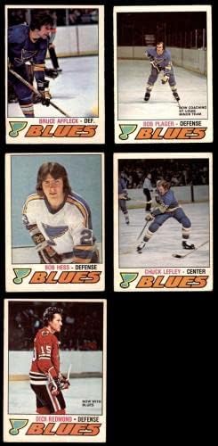 1977-78 O-Pee-Chee St. Louis Blues Takım Seti 3.5-VG + - İmzasız Hokey Kartları