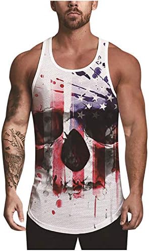 Tank Top Erkekler için Kas Kesilmiş Spor Salonu Egzersiz Stringer Tankı Vücut Geliştirme Fitness Tişörtleri Amerikan
