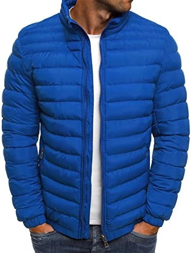 ADSSDQ Erkek Ceket, kışlık Mont Adam Artı Boyutu Moda Kamp Uzun Kollu Zip Up Ceket Katı Orta Ağırlık Turtleneck19