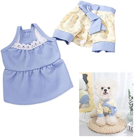 Köpek Elbise Köpek Prenses Elbiseler Kıyafet Yavru Köpek Etek Dantel Parlayan İşlemeli İlmek Evcil Hayvan Giysileri