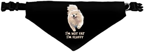 Ben Şişman Değilim Ben Kabarık Pet Bandana Yaka-Sevimli Eşarp Yaka-Sanat Köpek Bandana-XL