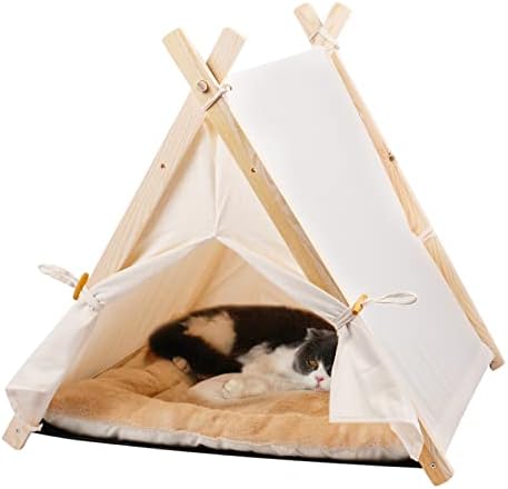Lechansen Pet oyuncak çadır, Taşınabilir Kedi Köpek Oyuncak Ev Yumuşak Kalın Yastık Köpek oyuncak çadır Kapalı Kediler