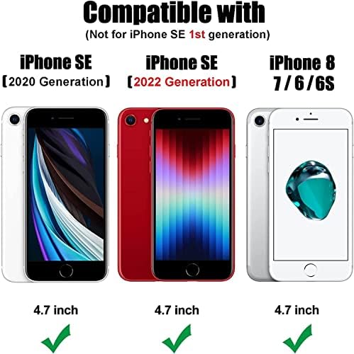 NGB Supremacy ile Uyumlu iPhone 6 6S 7 8 Kılıf, iPhone SE 3 2022 / iPhone SE 2 2020, Tam Vücut Koruması [Dahili Ekran