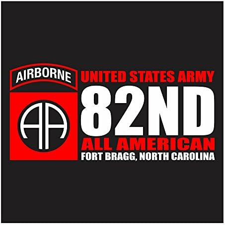 Ordu 82nd Havadan Tüm Amerikan Bölümü Uzun Kalıp Kesim Çıkartması