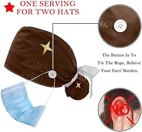 Penguen Noel Fırçalama Şapkalar Kadınlar için Uzun Saç, Çalışma Kap Düğmesi ve Ter Bandı, Unisex Kravat Geri Şapka
