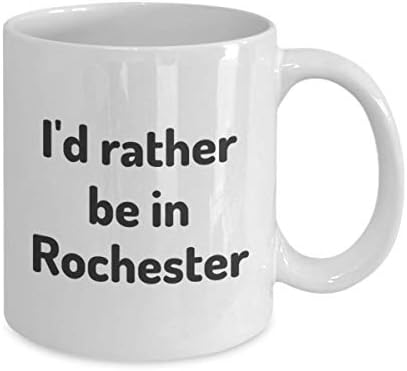 Rochester'da Olmayı Tercih Ederim çay bardağı Gezgin İş Arkadaşı Arkadaş Minnesota Hediye Seyahat Kupa Mevcut