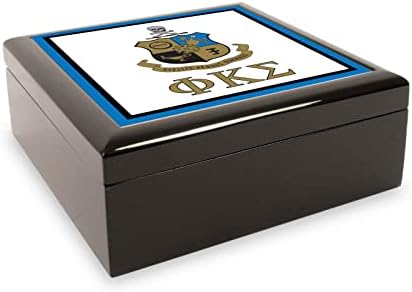 yunan hayatı.mağaza Phi Kappa Sigma Kardeşlik Hatıra Kutusu Ahşap Dekoratif kapaklı kutular Ev Dekor için Bellek Hazine