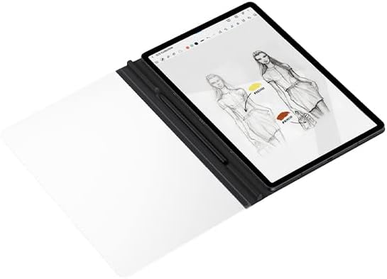 SAMSUNG Galaxy Tab S8 Note View Cover, Koruyucu, Dokunmaya Duyarlı, Tablet Ekranının Üzerinde Durur, S Kalemlik, Manyetik,