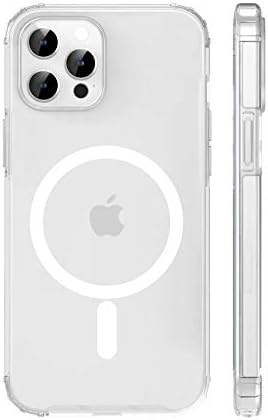 MANKİW Magsafe Kılıf iPhone 12 pro max 6.7 Magsafe Şarj için Uyumlu, Slim Fit Sert Arka Yumuşak Silikon TPU Tampon