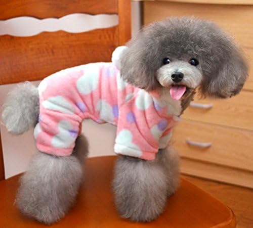 ZUNEA Kapşonlu Küçük Köpek Kedi Kadife Pijama, Köpek Sıcak Tulum Kazak Yumuşak Rahat Pet Kışlık Mont Dış Giyim Rahat
