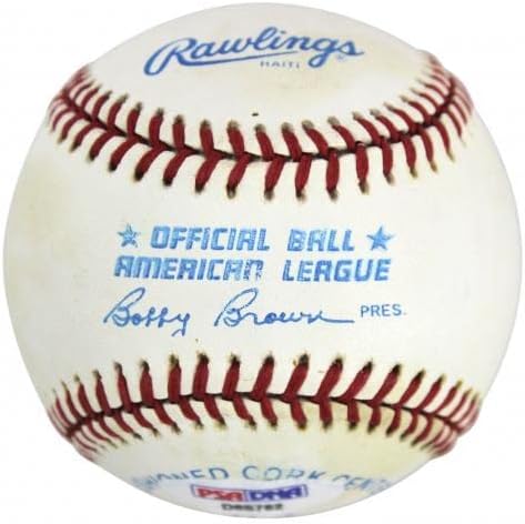 Yankees Mickey Mantle' HOF 1974 ' İmzalı OML Beyzbol PSA / DNA D65762 - İmzalı Beyzbol Topları