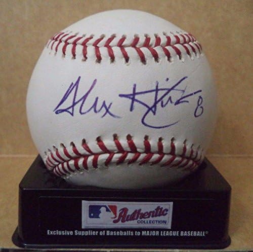 Alex Hinshaw Giants / cubs, coa İmzalı Beyzbol Topları ile İmzalı Romlb Ml Beyzbol İmzaladı