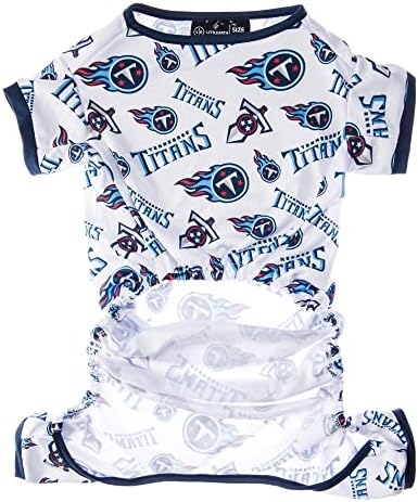 Littlearth Unisex-Yetişkin NFL Tennessee Titans Evcil Hayvan Pijamaları, Takım Rengi, X-Küçük