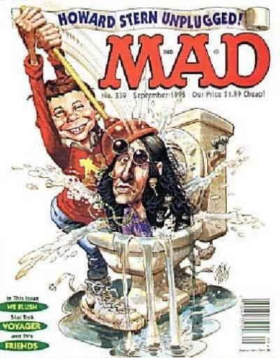 Mad 339 VG; E. C çizgi roman / Eylül 1995 Howard Stern dergisi