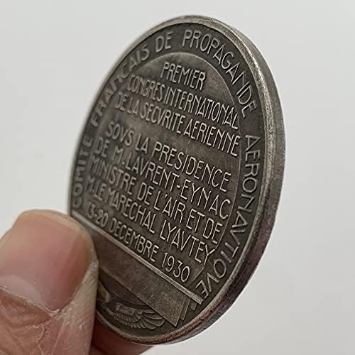 1930 Wandering Sikke Antika Pirinç Eski Gümüş Madalya Koleksiyonu Sikke Dayan Bakır Gümüş Zanaat Sikke hatıra parası