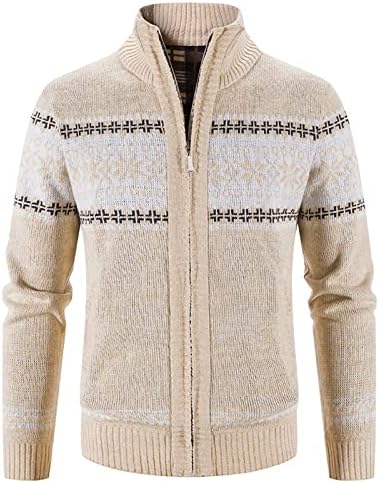 Erkek Örme Kazak Sonbahar ve Kış Moda Gevşek Hırka Sıcak Yaka Kapüşonlu Ceket Kazak Uzun Kollu Kazak