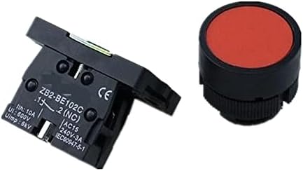 PCGV 22mm 1 NO / 1NC Burcu Anlık basmalı düğme anahtarı 600V 10A ZB2-EA31 Kırmızı, Yeşil, Sarı, Mavi, Beyaz ve Siyah