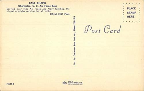 Temel Şapel Charleston, Güney Carolina SC Orijinal Vintage Kartpostal