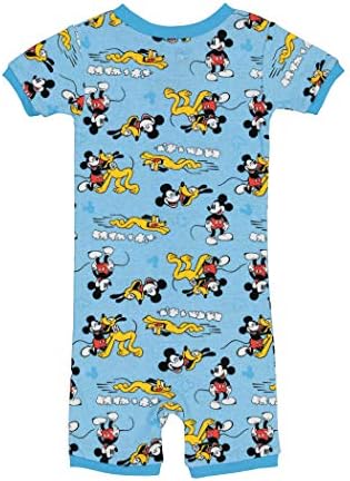 Disney Bebek Kız Küçük Denizkızı / Mickey Minnie Mouse Ayaksız Rahat Pamuklu Onesie Pijama