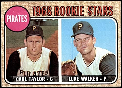1968 Topps 559 Korsanlar Çaylaklar Carl Taylor / Luke Walker Pittsburgh Korsanları (Beyzbol Kartı) NM Korsanları