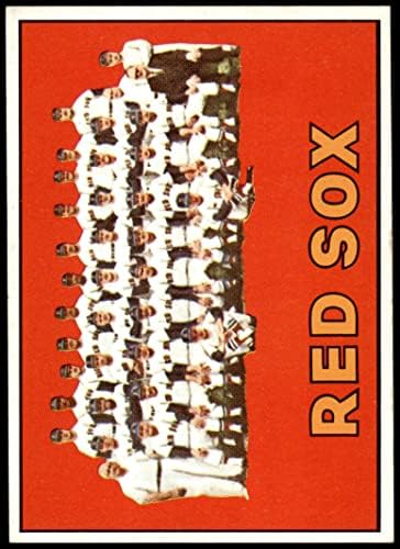 1967 Topps 604 Red Sox Takımı Boston Red Sox (Beyzbol Kartı) ESKİ / MT Red Sox
