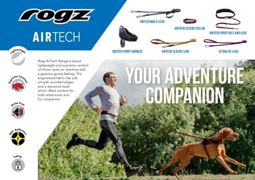 Rogz Airtech Klasik Köpek Tasması Orta Yanmış Hardal