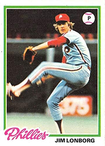 1978 Topps 52 Jim Lonborg Philadelphia Phillies MLB Beyzbol Kartı ESKİ Mükemmel