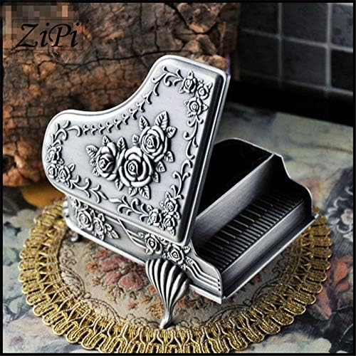 Anncus Gül Piyano Retro Avrupa Tarzı Prenses Mücevher Kutusu Metal Kozmetik Kutusu Mücevher Kutusu Yüzük Takı saklama