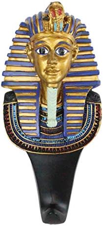Ebros Mısır Kral TUT Firavun Tutankhamun ile Nemes duvar askı kancası Dekor Accent Askılar için Mont Şapka Tasmalar