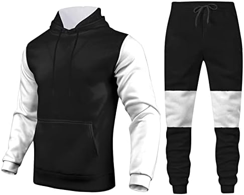 Wabtum erkek 2 Parça Kıyafet Spor Tam Zip Eşofman Hafif Nefes Fermuarlı Cepler ile Siyah Kamuflaj Elbise