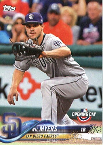 2018 Topps Açılış Günü 86 Wil Myers San Diego Padres Beyzbol Kartı