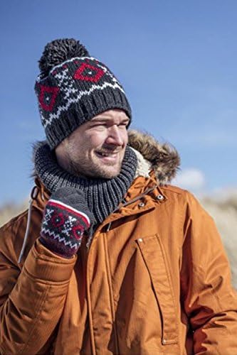 Isı tutucular-Pom Pom | Polar astarlı erkek ince örgü kış sıcak şapka