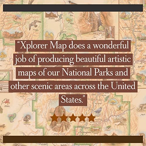 Xplorer Haritalar Yosemite Milli Parkı Haritası Seramik Kupa (Büyük 16 oz) Kahve Fincanı, Çay, Kakao, Sıcak Çikolata,