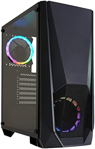 Xilence Xilent Patlama X505.ARGB Oyun Bilgisayarı Kasası, 2 x 120 mm ARGB PWM Fan, ATX Mıdı Kulesi, Siyah