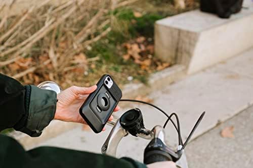 Tigra Spor FitClic Neo Manyetik Bisiklet Kayışı Gidon/Kök Dağı Akıllı Telefonlar için, Siyah / Turuncu