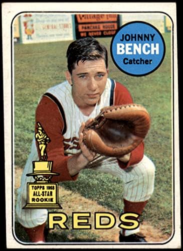 1969 Topps 95 Johnny Bench Cincinnati Kırmızıları (Beyzbol Kartı) VG Kırmızıları