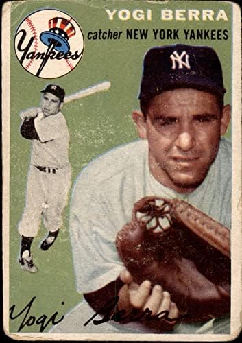 1954 Topps 50 WHT Yogi Berra New York Yankees (Beyzbol Kartı) (Beyaz Arka) ADİL Yankees