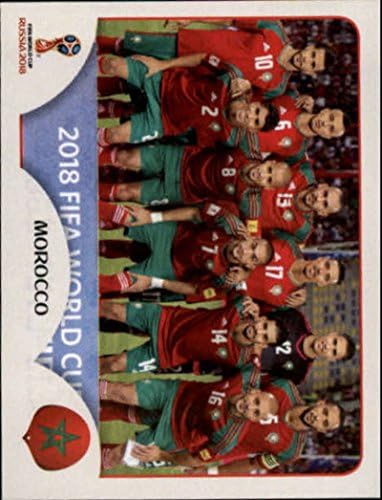 2018 Panini Dünya Kupası Çıkartmalar Rusya 153 Takım Fotoğraf Fas Futbol Sticker