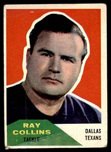 1960 Fleer 129 Ray Collins Dallas Teksaslılar (Şefler) (Futbol Kartı) İYİ Teksaslılar (Şefler)